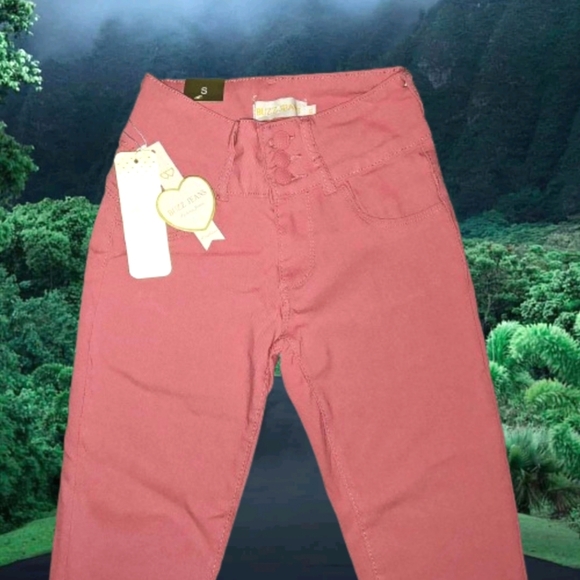 "Buzz Jeans" Women's Pink Skinny Jeans - Picture 8 of 11